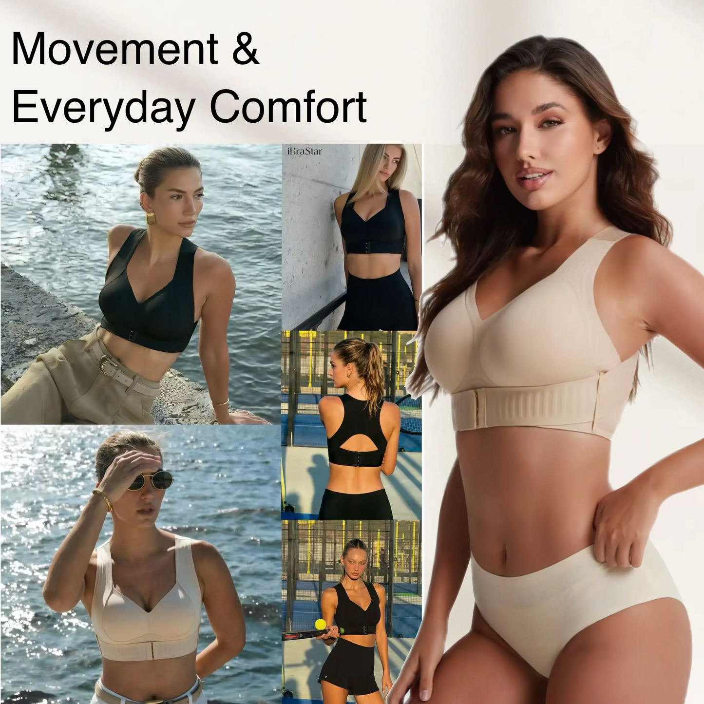 Cleanixy® Posture Bra – Women’s Wireless Seamless Shaping Bra with Soft Breathable Molded Cups