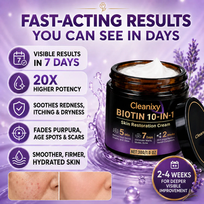 Cleanixy® Biotin 10-in-1 Skin Restoration Cream