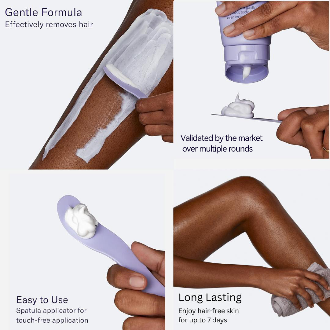 Sensitive Body Hair Removal Cream – 7-Day Smoothness