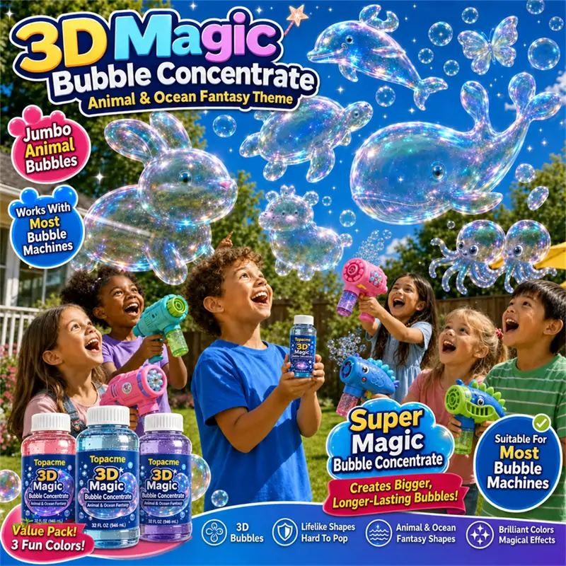 Cleanixy® Super 3D Magic Bubble Concentrate —— Animal & Ocean Fantasy Theme