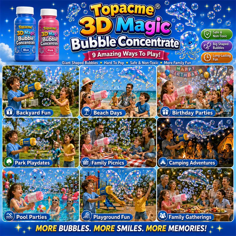 Cleanixy® Super 3D Magic Bubble Concentrate —— Animal & Ocean Fantasy Theme