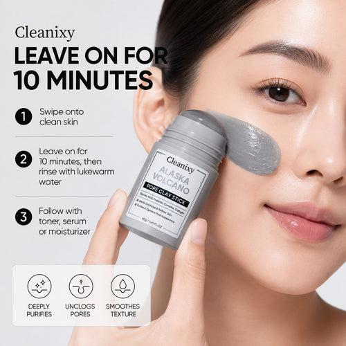 🌋 Cleanixy Clay Mask Stick Deep Pore Cleanse for Smoother Skin ✨