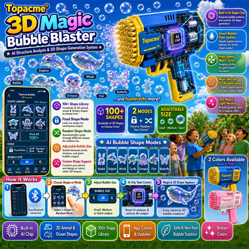 Cleanixy® Super 3D Magic Bubble Concentrate —— Animal & Ocean Fantasy Theme