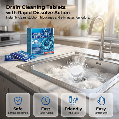 📢 Buy 1, Get 1 FREE! ⏰ Drain Clog Removal Effervescent Tablets
