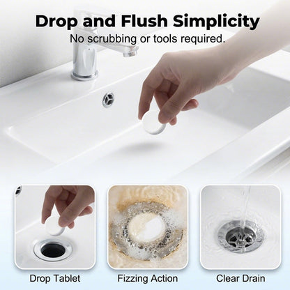 📢 Buy 1, Get 1 FREE! ⏰ Drain Clog Removal Effervescent Tablets